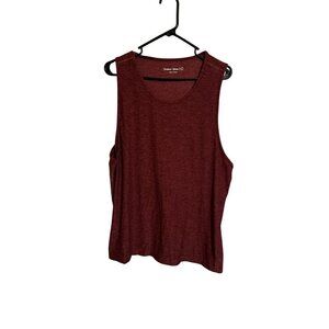 Outdoor Voices Mens Burgundy TechSweat MoveFree Top Sleeveless Lightweight large